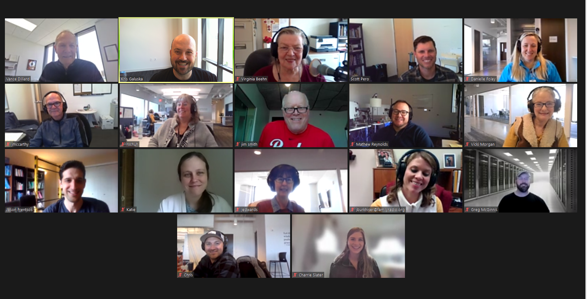 Family Radio Staff Smiling